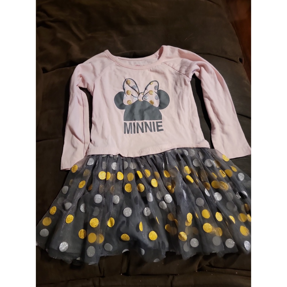 Disney minnie mouse polka dot dress size 4‎